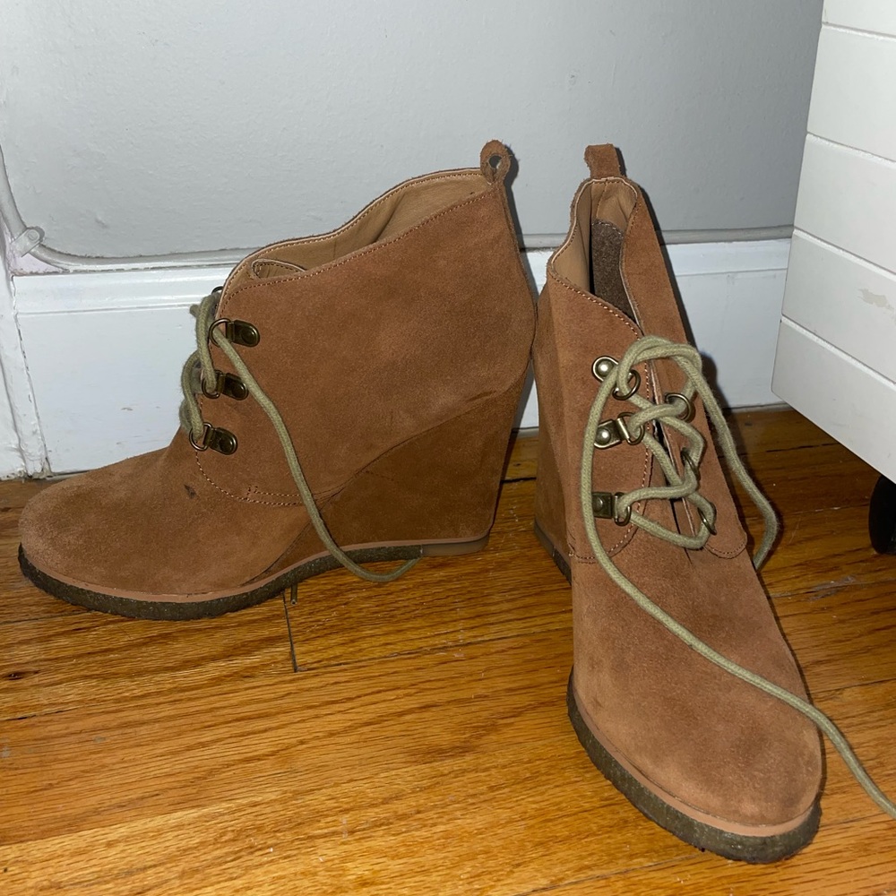 Steve Madden wedge heeled booties.